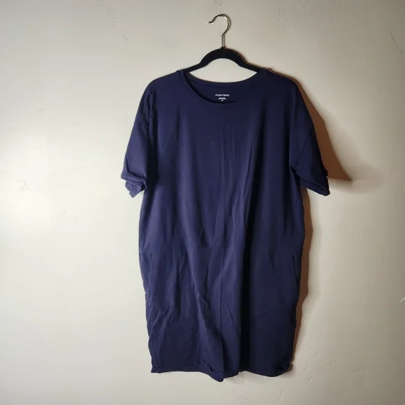 Eileen Fisher Organic Cotton Jersey Round Neck Dress Size Large - Picture 2 of 7